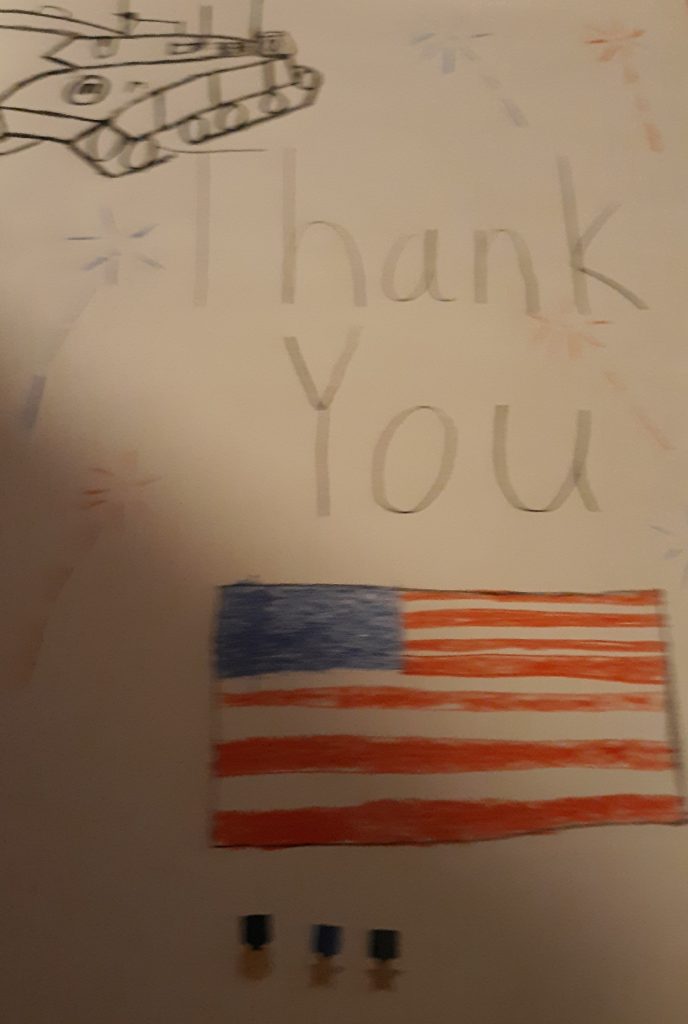 thank you card for memorial day weekend